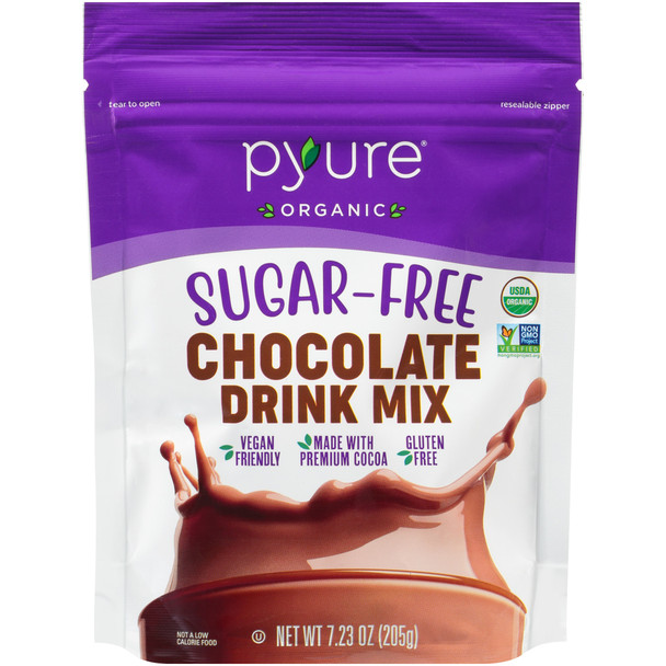 Pyure - Drink Mix Chocolate Sugar Free - Case of 6-7.23 OZ