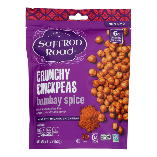 Saffron Road - Chickpea Crunchy Bombay Spice - Case of 6-5.4 OZ