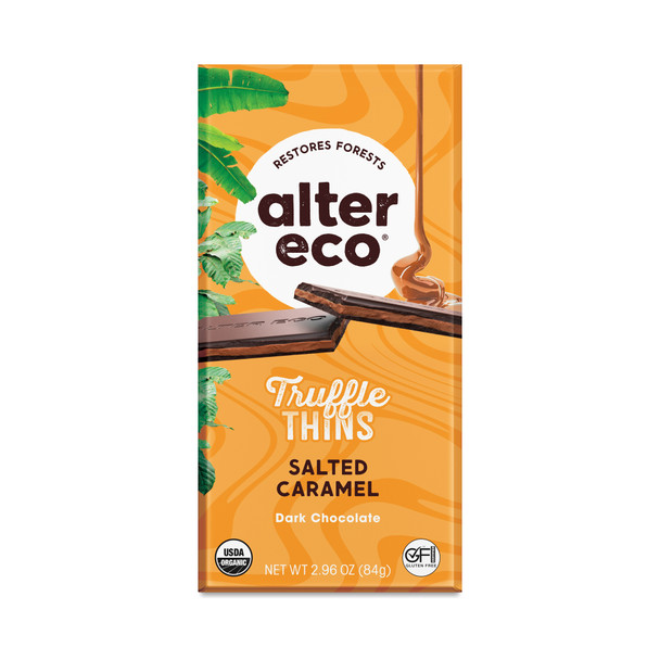 Alter Eco - Truffle Thin Salt Caramel - Case of 12-2.96 OZ