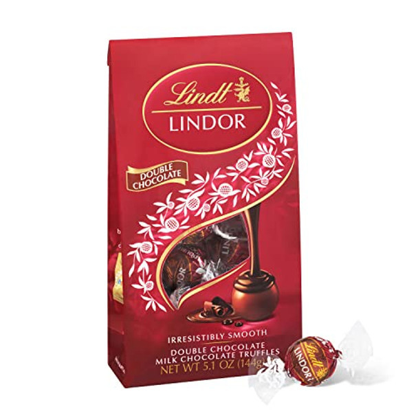 Lindt - Lindor Double Chocolate Bag - Case of 6-5.1 OZ