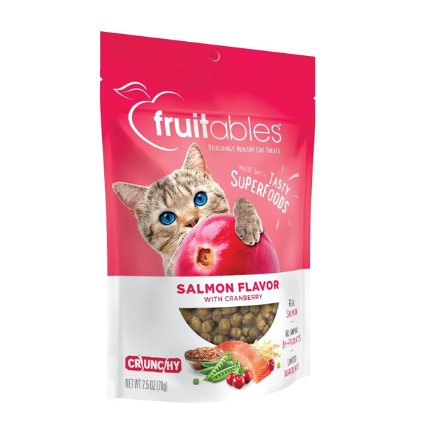 Fruitables - Cat Treats Salmon & Cranberry - Case of 10-2.5 OZ