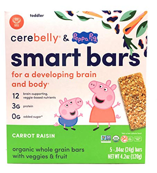 Cerebelly - Smart Bar Carrot Raison - Case of 6-4.2 OZ