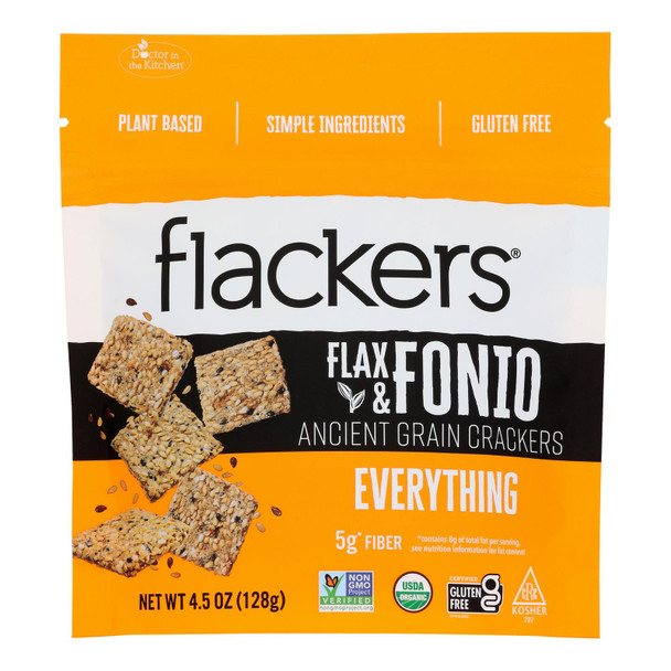 Dr. In The Kitchen - Flakers Flax & Fonio Everything - Case of 6-4.5 OZ