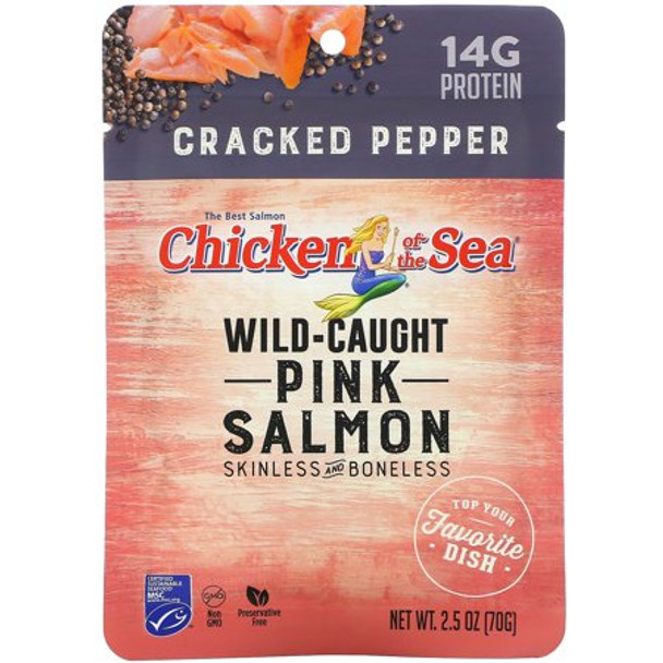 Chicken Of The Sea - Salmon Pink Cracked Pepper - Case of 12-2.5 OZ