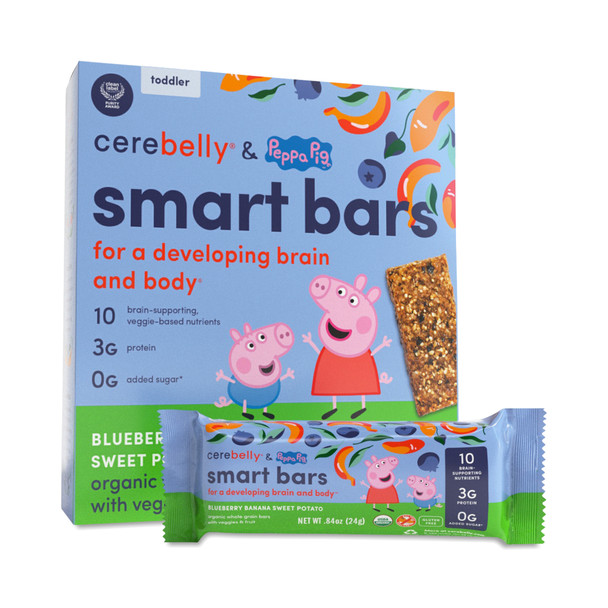 Cerebelly - Smart Bar Blueberry Banana Sweet Potato - Case of 6-4.2 OZ