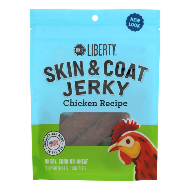 Bixbi - Jerky Skin & Coat Chicken - Case of 6-5 OZ