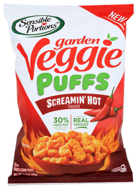 Sensible Portions - Veggie Puffs Screamin Hot - Case of 6-3.75 OZ