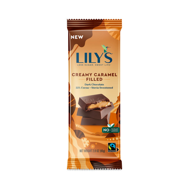 Lilys - Bar Dark Chocolate Creamy Caramel - Case of 12-2.8 OZ