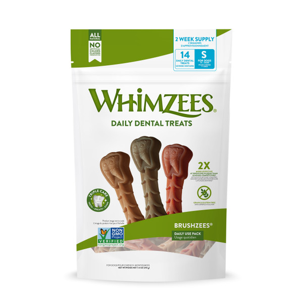 Whimzees - Dental Chew Small 14 Ct - Case of 4-7.4 OZ