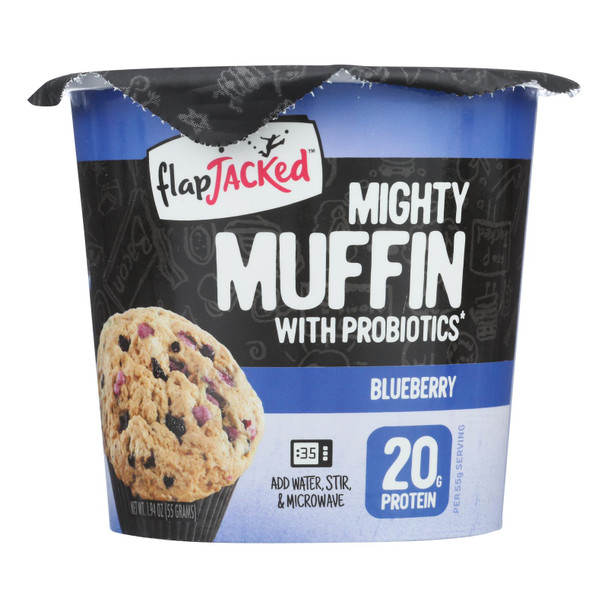 Flapjacked - Mighty Muffin Blueberry - Case of 12-1.94 OZ