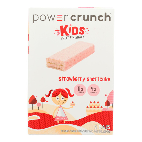 Power Crunch - Bar Crunch Strawberry Shortcake 5pk - Case of 6-5.65 OZ