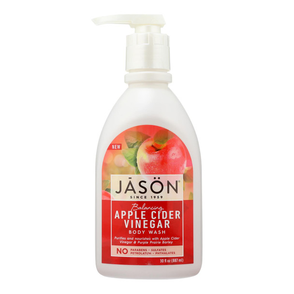 Jason Natural Products - Body Wash Apple Cider Vinegar - 1 Each-30 FZ