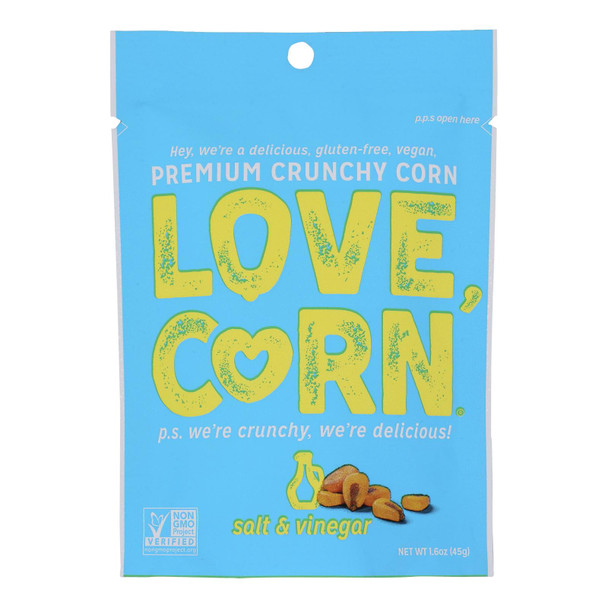 Love Corn - Roasted Corn Salt & Vinegar - Case of 10-1.6 OZ
