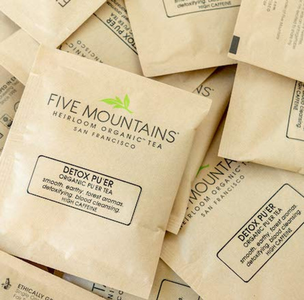 Five Mountains - Tea Detox Puer - 1 Each-100 CT