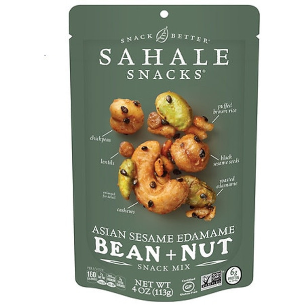 Sahale Snacks - Snack Mix Asian Sesame Edamame Bean + Nut - Case of 6-4 OZ