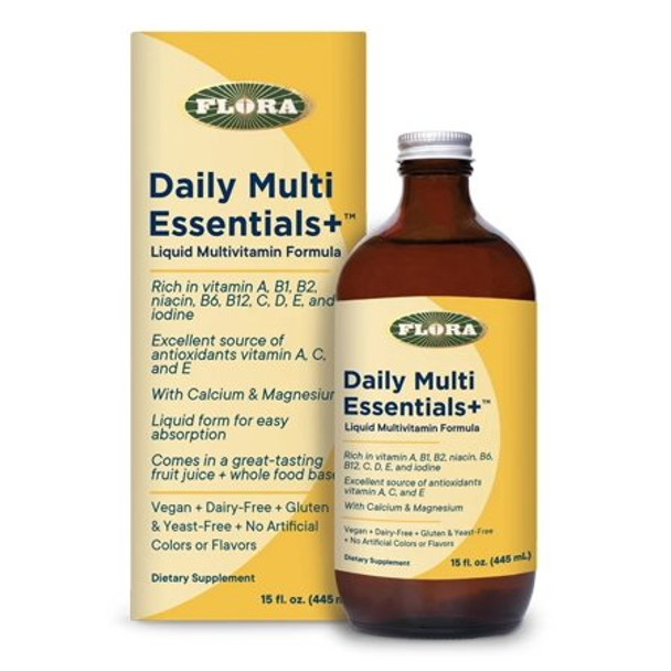 Flora - Multivitamin Daily Essential Liquid - 1 Each-15 FZ
