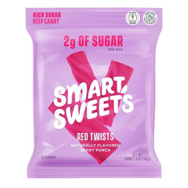 Smartsweets - Red Twists Berry Punch - Case of 12-1.8 OZ