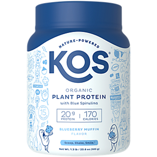 Kos - Protein Powder Blueberry - 1 Each-20.6 OZ