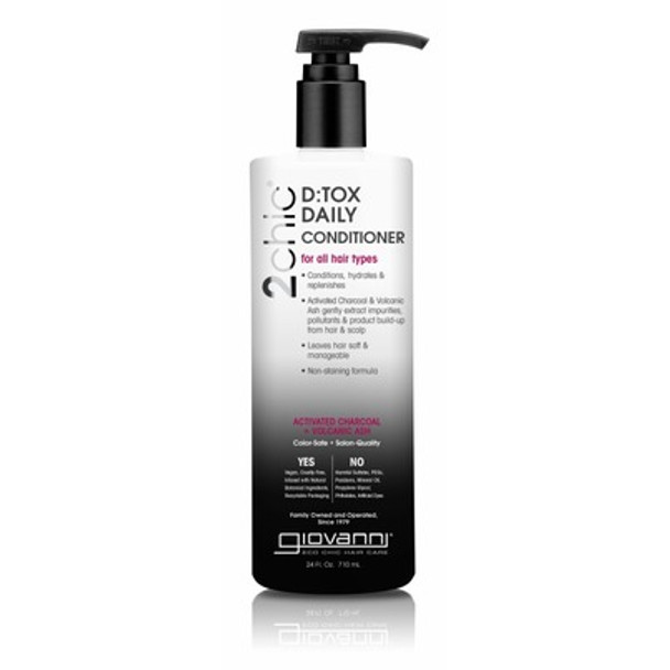 Giovanni Hair Care Products - Detox Daily Conditioner 2chic - 1 Each-24 FZ