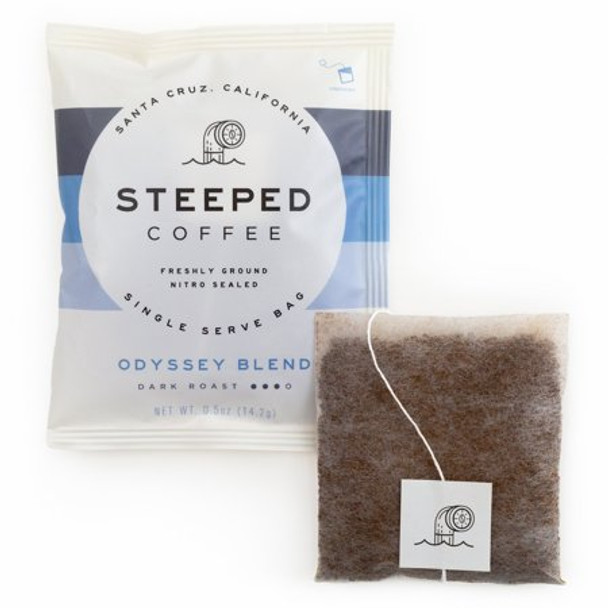 Steeped Coffee - Single Serve Coffee Odyssey Blend Dark Roast - Case of 3-8 CT