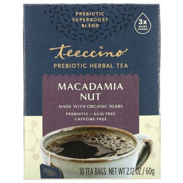 Teeccino - Tea Macadamia Nut Prebiotic - Case of 6-10 BAG