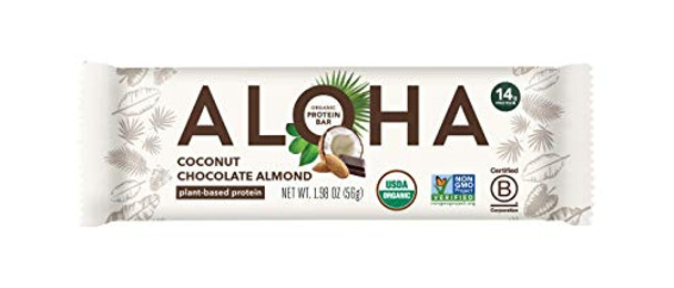 Aloha - Plant Protein Bar Coconut Chocolate - Case of 12-1.98 OZ