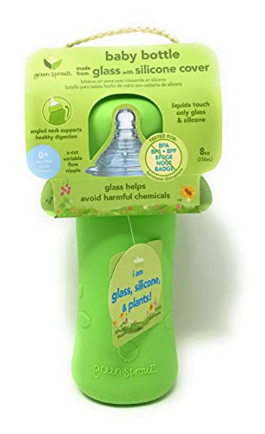 Green Sprouts - Baby Bottle Glass 0mo+ 8oz - 1 Each-1 CT