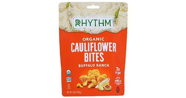 Rhythm Superfoods - Cauliflower Bites Buffalo Ranch - Case of 8-1.4 OZ