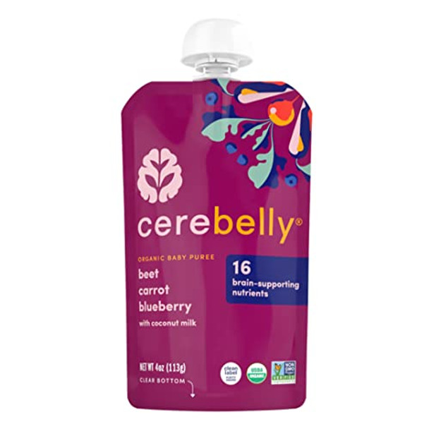 Cerebelly - Puree Beet Carrot Blueberry - Case of 6-4 OZ