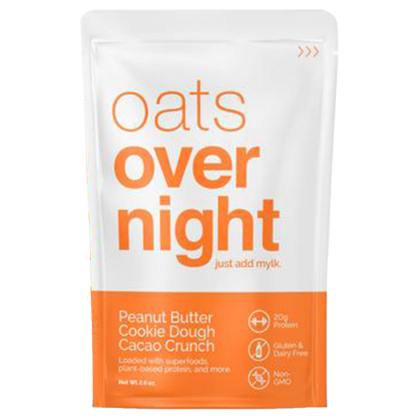 Oats Over Night - Shake Overnight Oat Peanut Butter Crunch - Case of 5-2.2 OZ