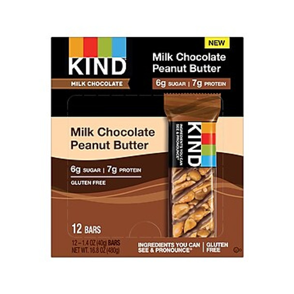 Kind - Bar Milk Chocolate Peanut Butter - Case of 12-1.4 OZ