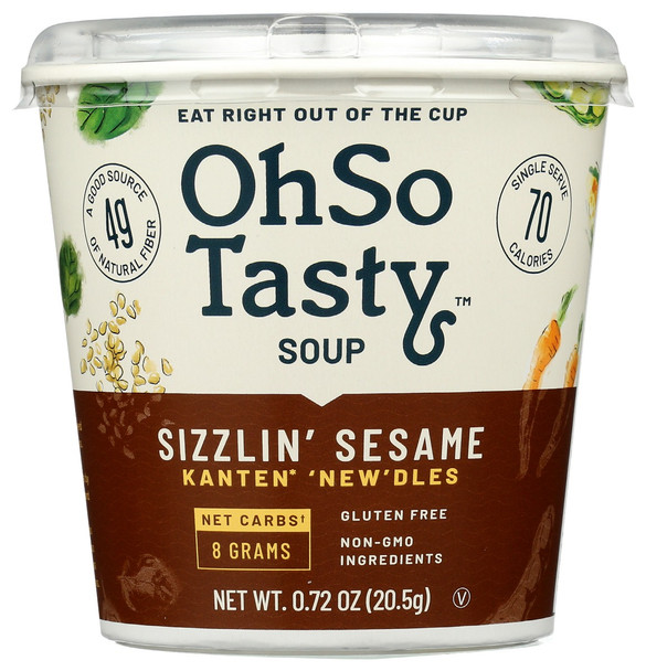 Ohso Tasty - Noodle Cup Sesame Instant - Case of 6-.72 OZ