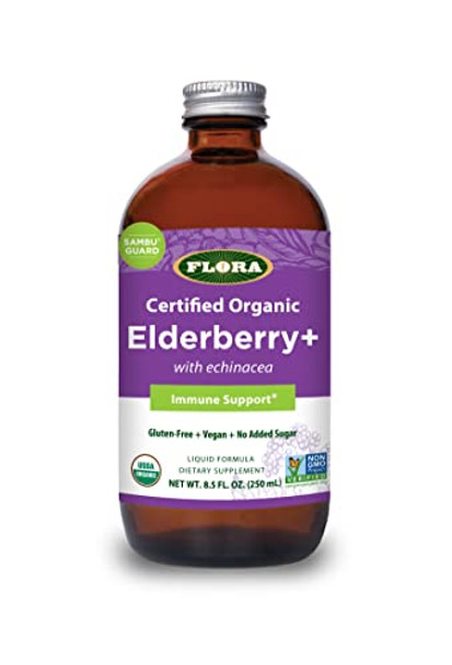 Flora - Elderberry Plus Immune - 1 Each-8.5 FZ