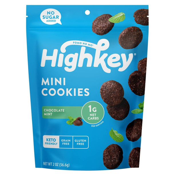 High Key - Cookie Keto Chocolate Mint - Case of 6-2 OZ