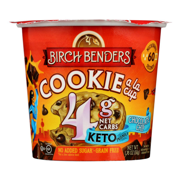 Birch Benders - Cookie A La Cup Chocolate Chip - Case of 8-1.76 OZ