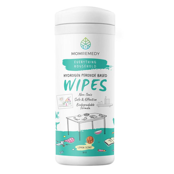 Momremedy - All Purpose Cleaner Wipes Lemon - 1 Each-30 CT