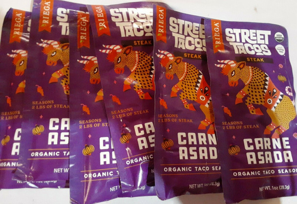 Riega Foods - Seasoning Carne Asada Taco - Case of 8-1 OZ Riega Foods - Seasoning Carne Asada Taco - Case of 8-1 OZ