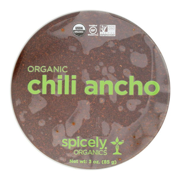 Spicely Organics - Chili Ancho Ground Organic - CS of 2-3 OZ