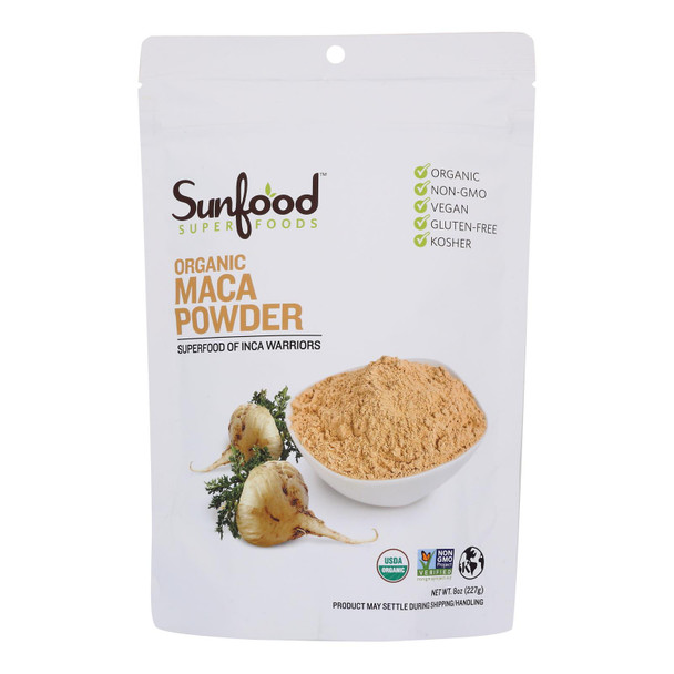Sunfood - Maca Powder Organic - 1 Each -8 OZ