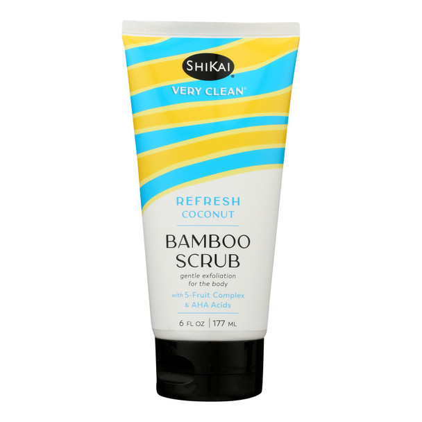 Shikai Products - Bamboo Scrub Refresh Coconut - 1 Each-6 FZ