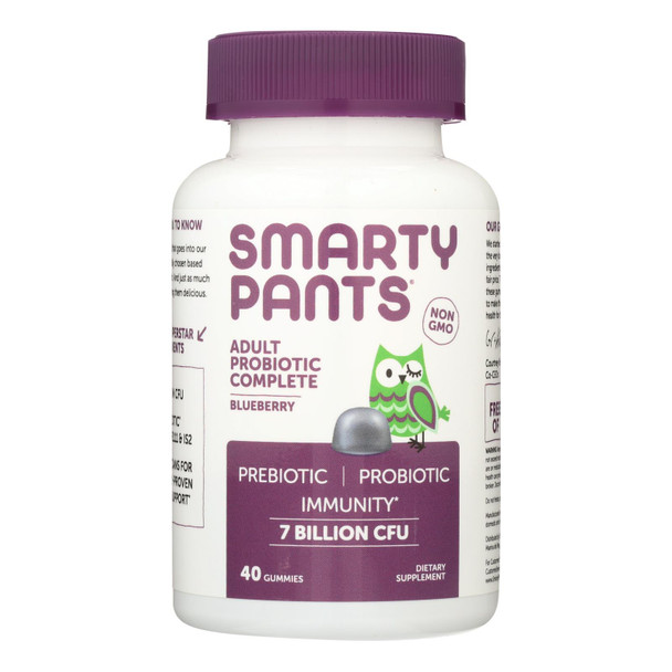 Smarty Pants Blueberry Adult Probiotic Complete Dietary Supplement  - 1 Each - 40 CT