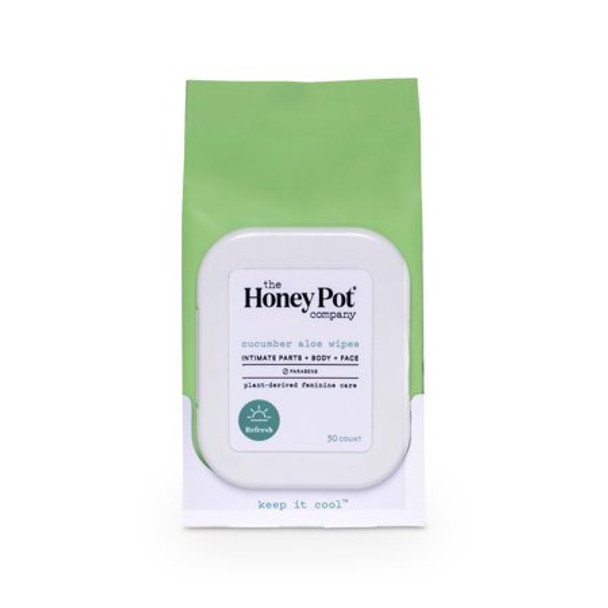 The Honey Pot - Wipes Intimate Cucumber Aloe - 1 Each-30 CT