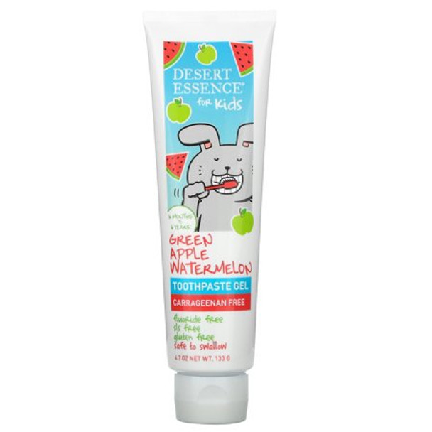 Desert Essence - Toothpaste Kids Green Apple Watermelon - 1 Each-4.7 OZ