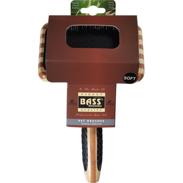 Bass Brushes - Pet Brush De-matting Slicker Large - 1 Each-CT