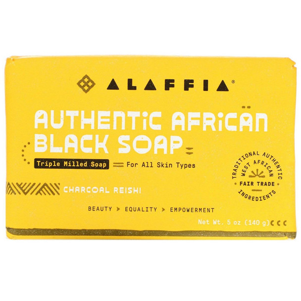 Alaffia - Soap Charcoal Reishi Triple Milled - 1 Each-5 OZ