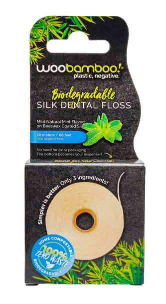 Woobamboo - Floss Silk Mint 20 Meters - Case of 6-CT