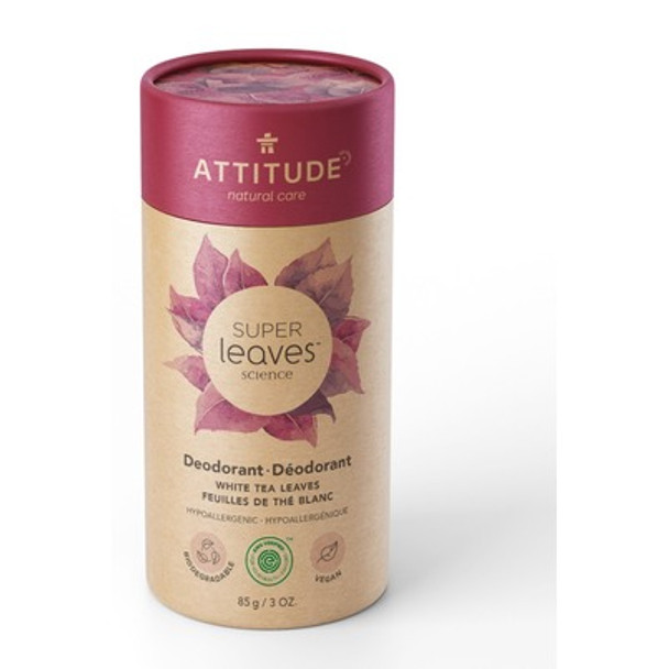 Attitude - Deodorant Super Leaves White Tea - 1 Each-3 OZ