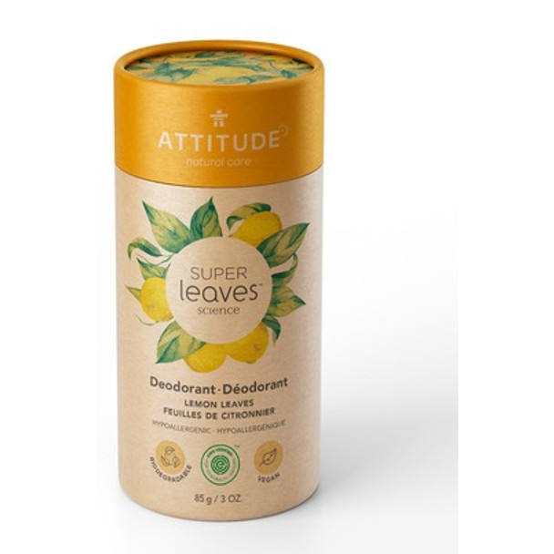 Attitude - Deodorant Super Leaves Lemon - 1 Each-3 OZ