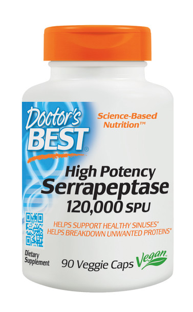 Doctor's Best - Serrapeptase High Potency - 1 Each-90 VCAP