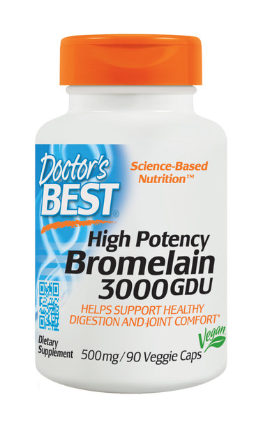Doctor's Best - Bromelain High Potency 3000gdu - 1 Each-90 VCAP